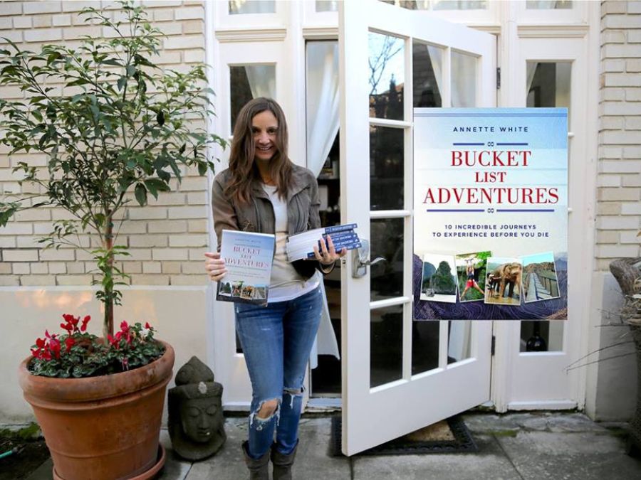 Annette The Bucket List Adventure book signing.