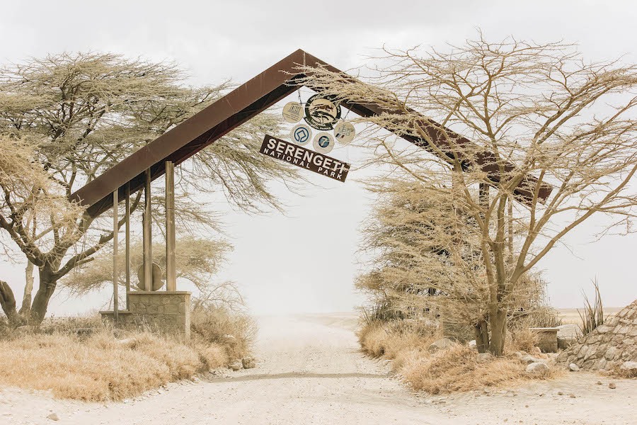 Serengeti national park entrance