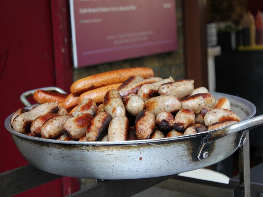 Sausage at Borough Market in London