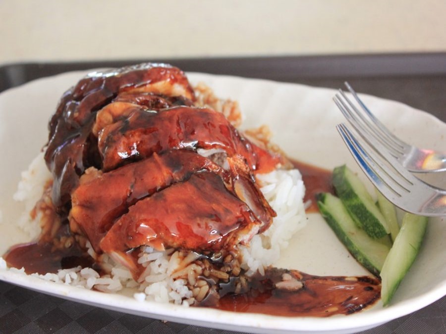 Glazed Duck at a Hawker Center in Singapore