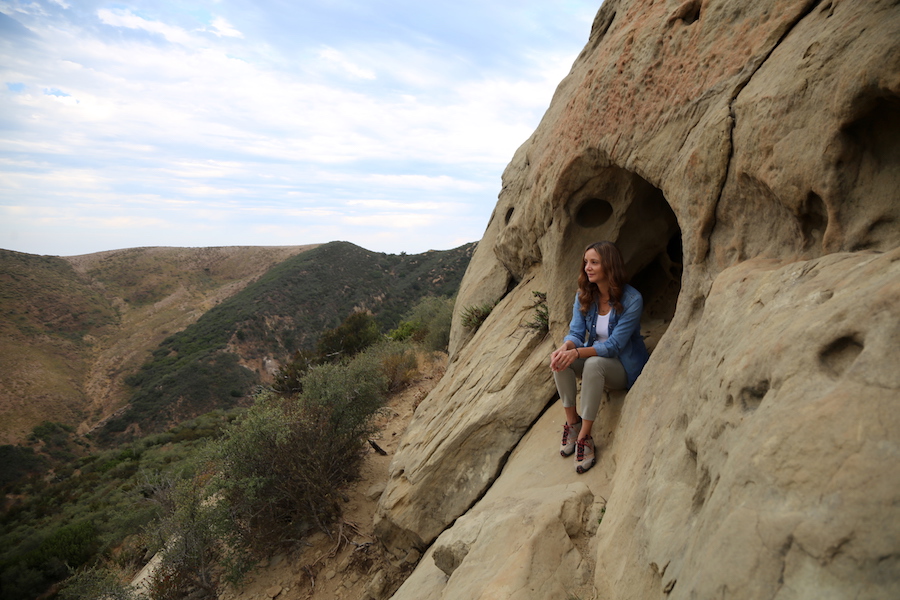 sitting in a cave in california