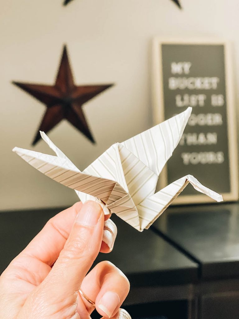 Finished Origami Crane