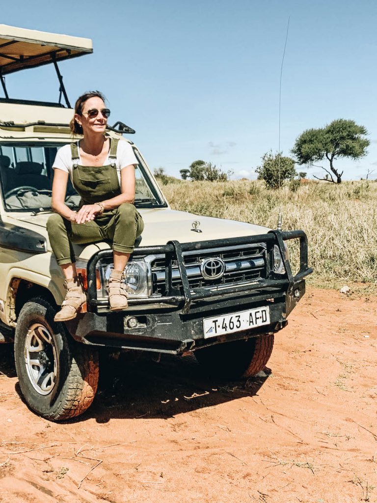 Annette White in Tarangire National Park in Tanzania