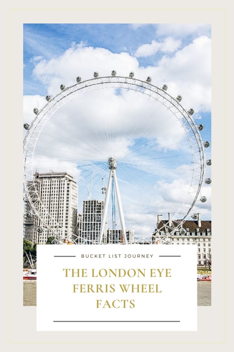 The fact is that the London Eye ferris wheel is a tall attraction. It's height is part of the thrill of taking a ride on it.