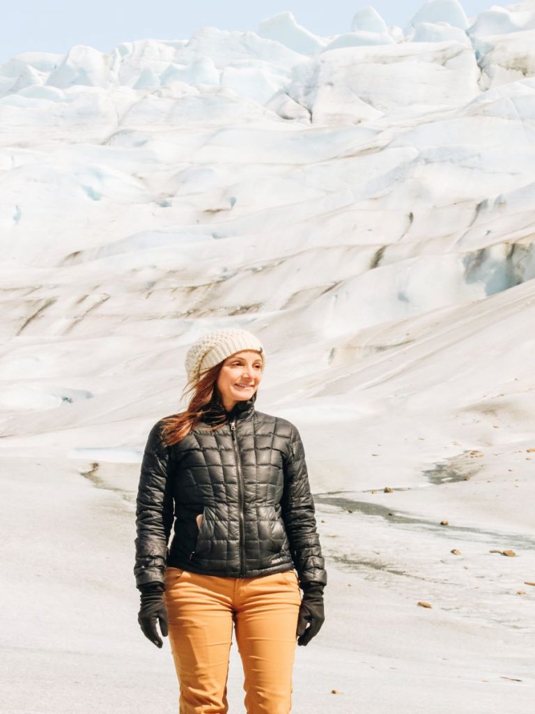 Annette in Mendenhall Glacier