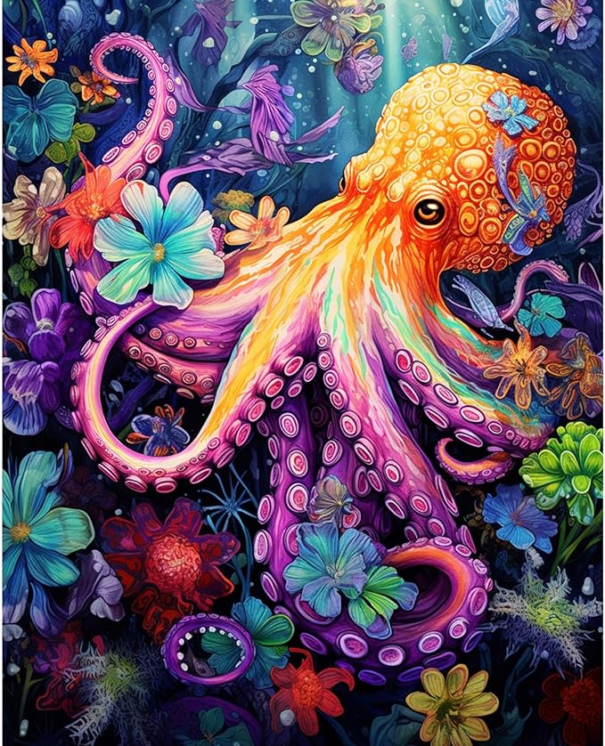 Octopus Paint by Number