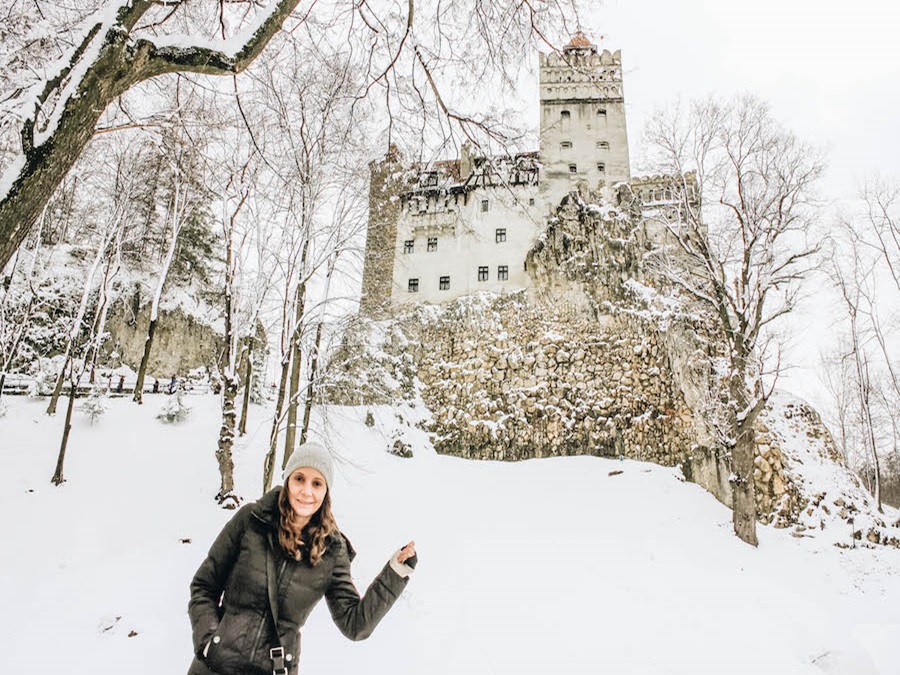 Annette at Bran Castle