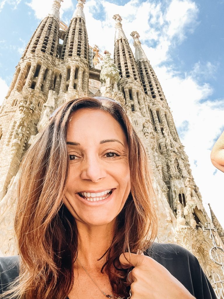 Annette at Sagrada Familia