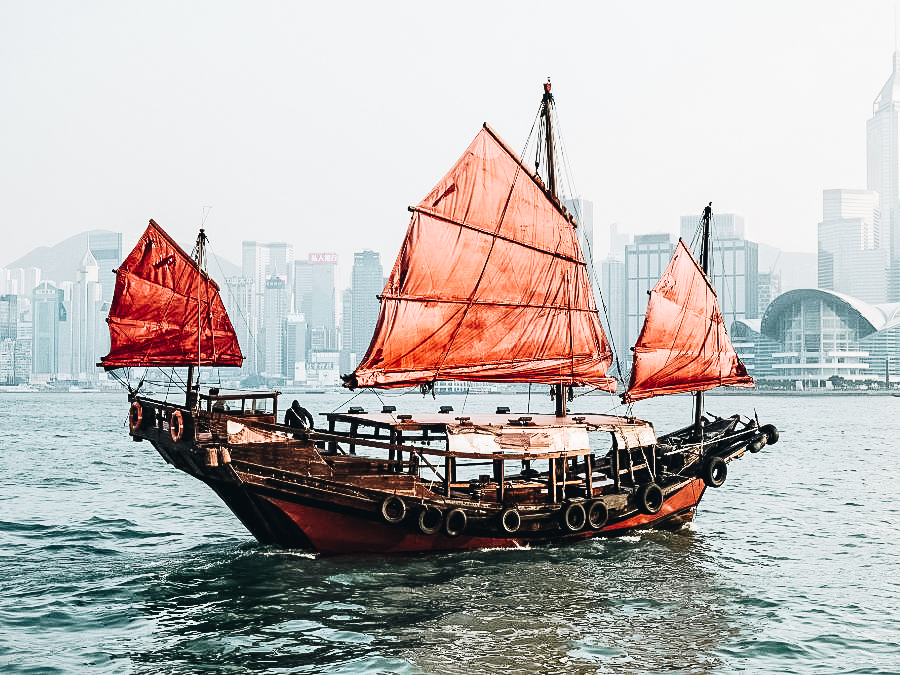 Ride on a Traditional Chinese Junk Boat